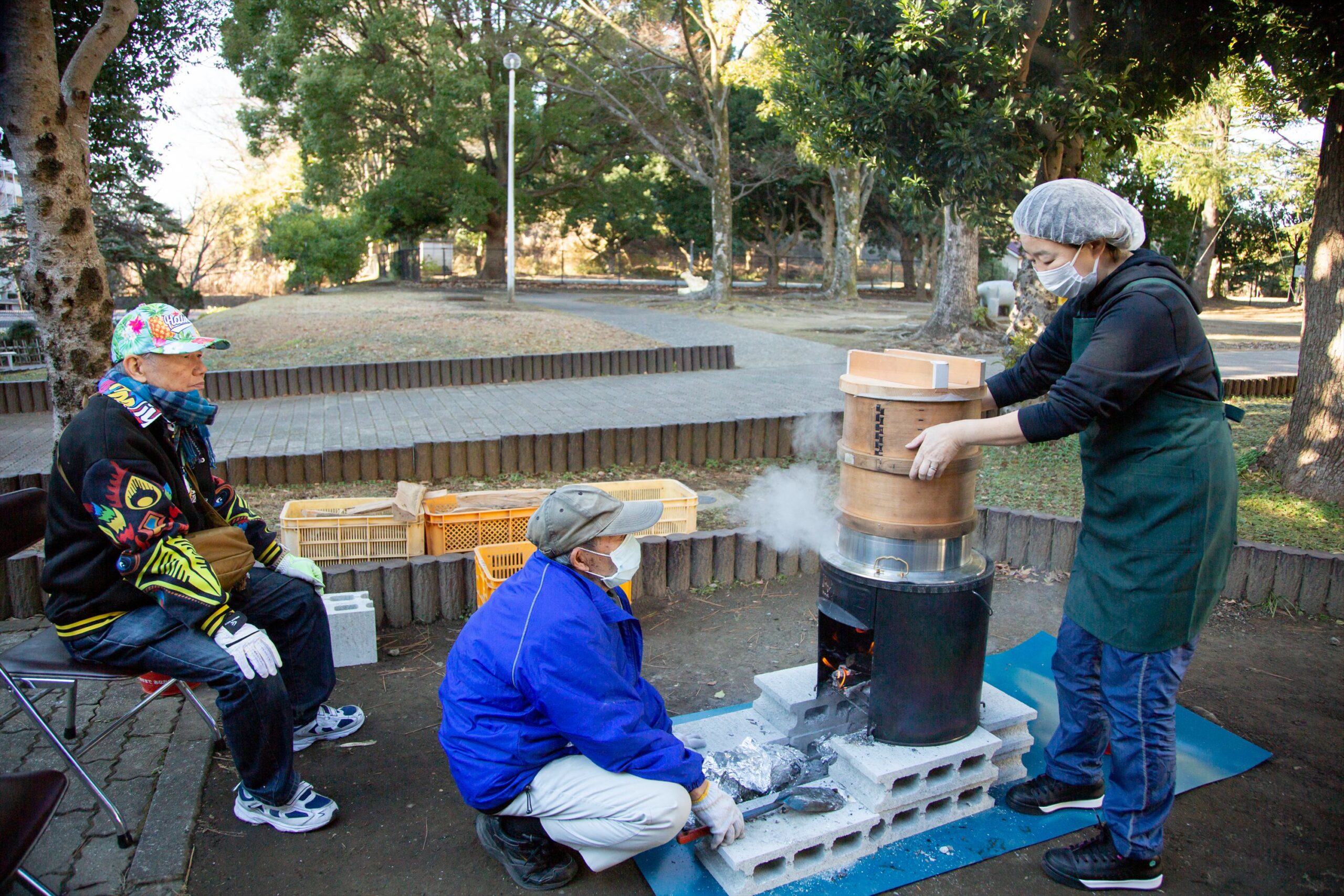 真福寺町内会のどんど焼きに１日密着-M4