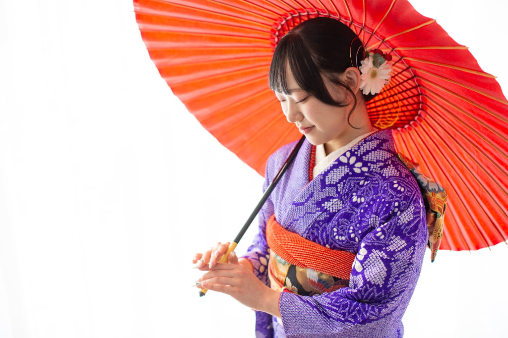 美しい総絞りのお着物で成人式の前撮り-M8